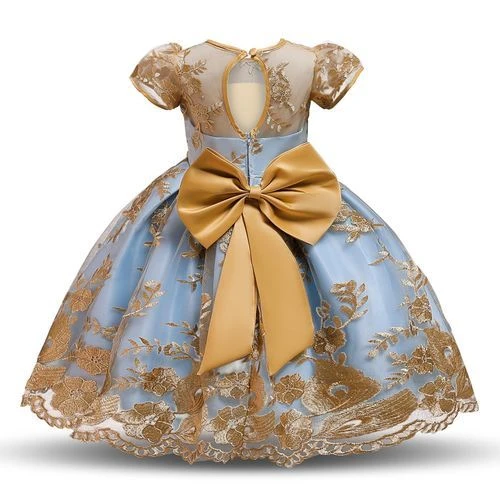product_image_name-Fashion-Girl Dress Children Kids Flower Birthday Wedding Even